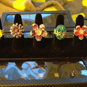 Lot of 5 Adjustable Rings